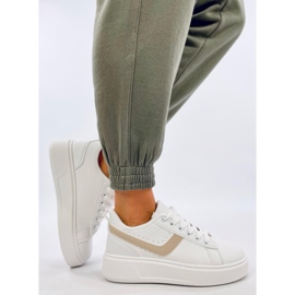 Tennarit Urheilukengät alustalla, valkoinen 1