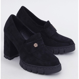 Naisten korkokengät ja alustakengät koristeella musta 1