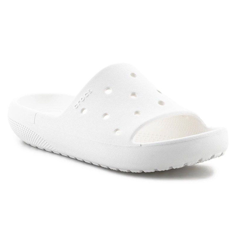 Crocs Classic Slide v2 U -varvastossut 209401-100 valkoinen 1