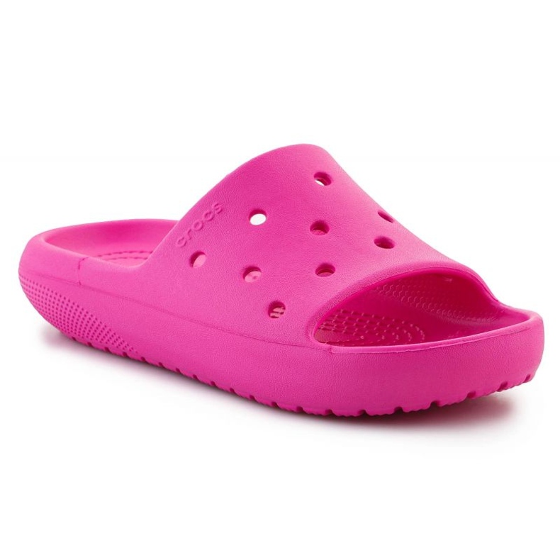 Crocs Classic Slide V2 Kids 209422-6UB varvastossut vaaleanpunainen 2