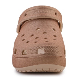 Crocs Classic Platform Glitter Clog 207241-2DS varvastossut ruskea 3