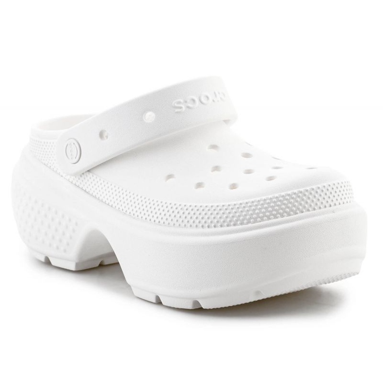 Crocs Stomp Clog 209347-0WV varvastossut valkoinen 2