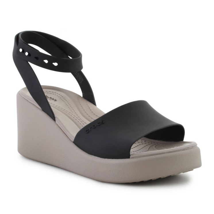 Crocs Brooklyn Ankle Strap Wedge -sandaalit 209406-07H musta 2