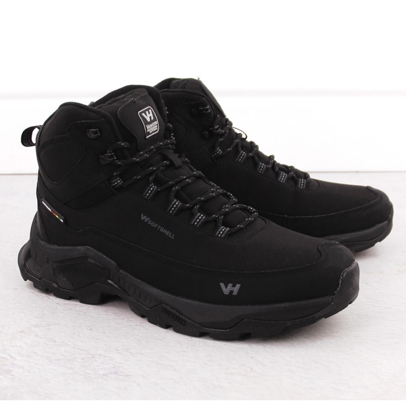 Vedenpitävät miesten vaelluskengät, musta, Vanhorn 99302 1