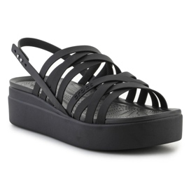 Crocs Brooklyn Strappy Lowwdg sandaalit 206751-001 musta 2