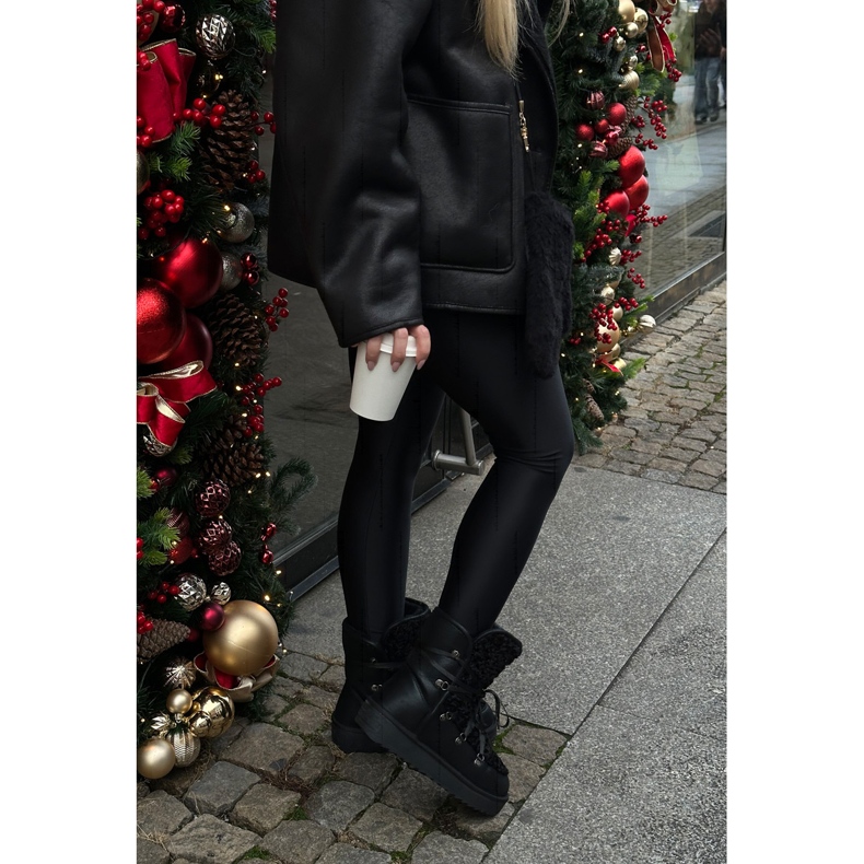 Vedenpitävät vegaanialustaiset lumisaappaat D.Franklin DFSH370004 Musta 2