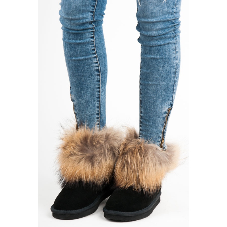 Coco Perla Nahkainen mukluki musta 2