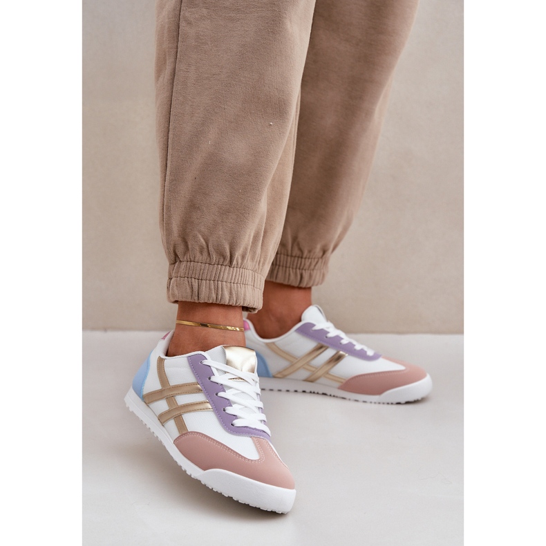 Naisten matalat tennarit Moniväriset tennarit valkoinen 2