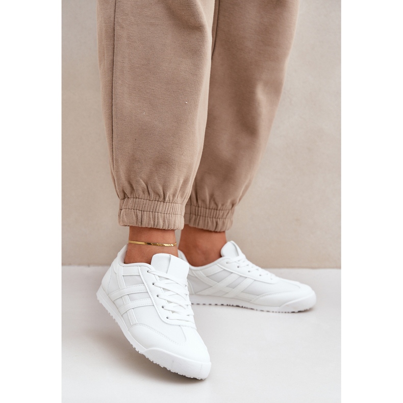 Naisten matalat tennarit, valkoiset valkoinen 2