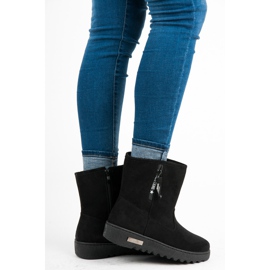 Super Me Lumikengät kiinnitetään vetoketjulla musta 1