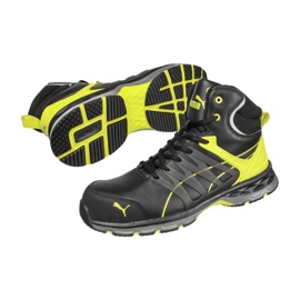 Puma Velocity 2.0 Yellow Mid MLI-S12B1 kengät mustat 4