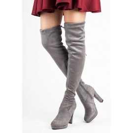 Vices Harmaat mokkanahkaiset reisisaappaat 1