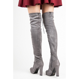 Vices Harmaat mokkanahkaiset reisisaappaat 2