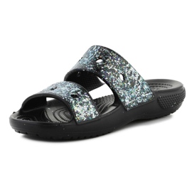 Crocs Classic Glitter Sandaalit 207788-0C4 varvastossut musta 7
