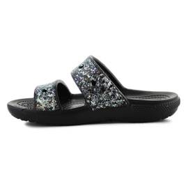 Crocs Classic Glitter Sandaalit 207788-0C4 varvastossut musta 8