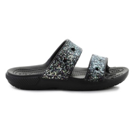 Crocs Classic Glitter Sandaalit 207788-0C4 varvastossut musta 10