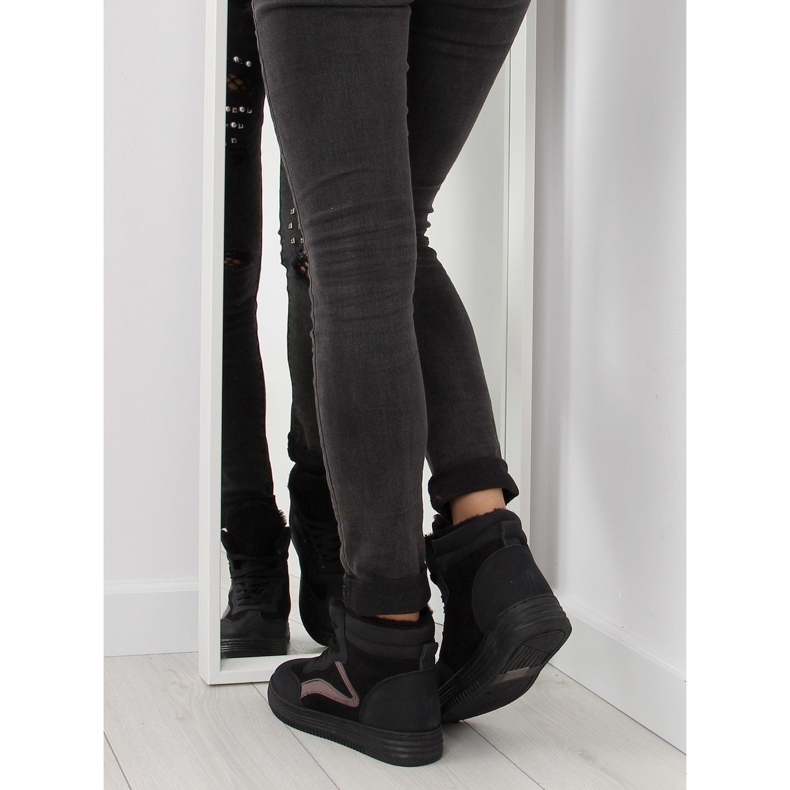 Mustat eristetyt tennarit BOK-1103 mustat 1