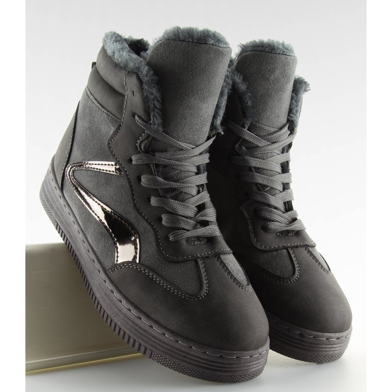 Tennarit eristetty harmaa BOK-1103 tummanharmaa 2