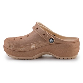 Crocs Classic Platform Glitter Clog 207241-2DS varvastossut ruskea 5