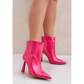 Patenttikorkoiset nilkkurit, Fuchsia vaaleanpunainen 2 Patenttikorkoiset nilkkurit, Fuchsia vaaleanpunainen 2