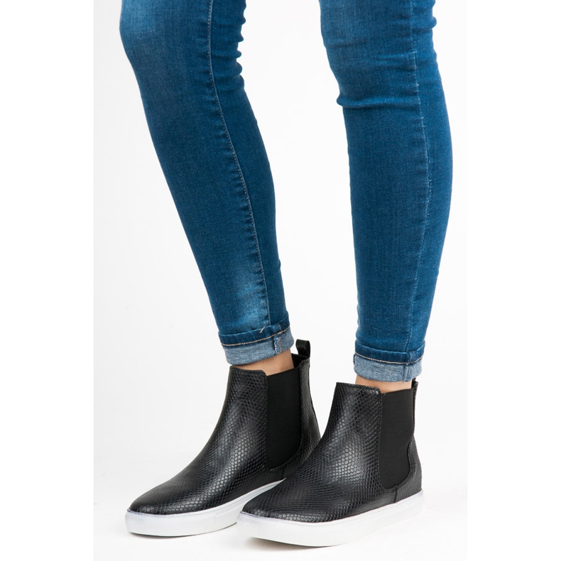 Mckeylor Snake Print korkeat tennarit musta 2