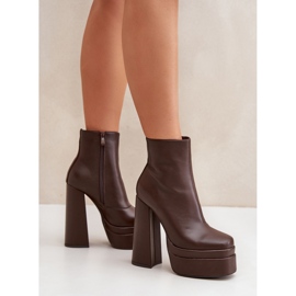 Step in style Saappaat Malli Selahra JA-26 Chocolate - Astu tyyliin ruskea 1