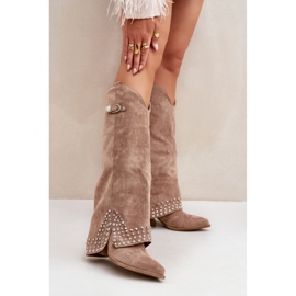 Step in style Saappaat Malli Iveliri LQ-135 Dark Beige - Astu tyyliin 1