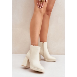 Step in style Saappaat Malli Selarae LQ-48 Vaalea beige - Astu tyyliin 1