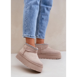 Step in style Lumikengät Malli Heslania HY877-39 Vaalea beige - Astu tyyliin 1