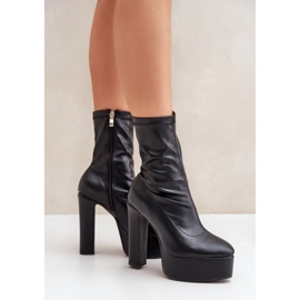 Step in style Saappaat Malli Tennira C-243 Musta - Astu tyyliin 1