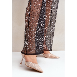 Step in style Malli Berilae B1639-202 Gold Glitter korkokengät - Astu tyyliin keltainen 1