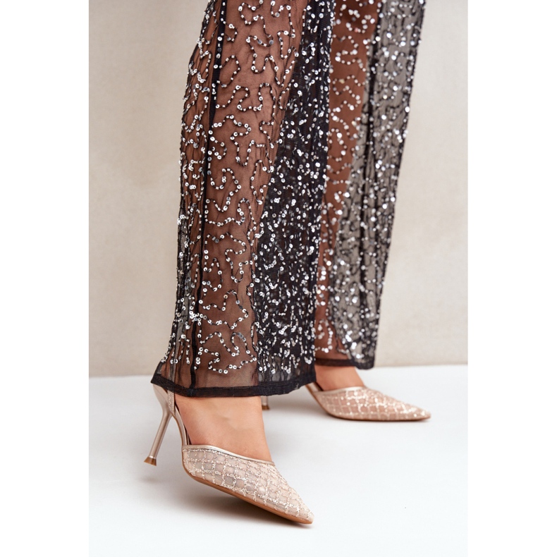 Step in style Malli Berilae B1639-202 Gold Glitter korkokengät - Astu tyyliin keltainen 1