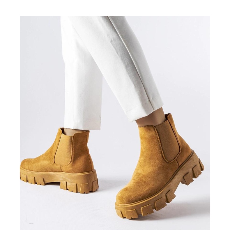 Vaaleanruskeat naisten nilkkurit Mooca - Solea 1