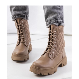 Ruskeat nilkkurit, joissa sukkapäällinen, valmistaja Lujan - Solea 1