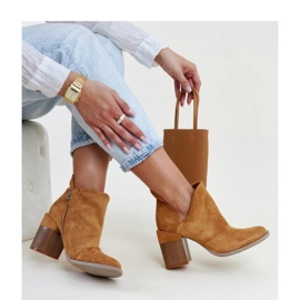 Brankka - Solean ruskeat nilkkurit, joissa on leikkaus 1