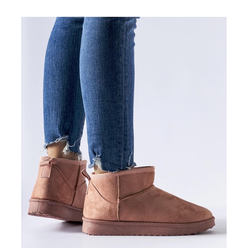 Pink Guglielma - Solea-eristetyt lyhyet lumisaappaat vaaleanpunainen 1