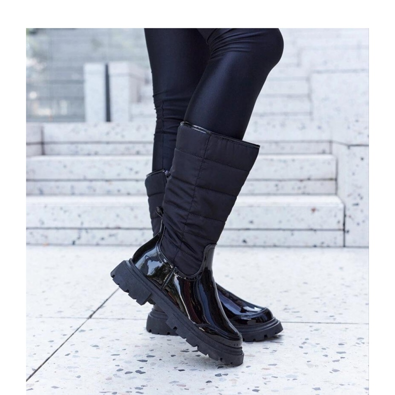 Mustat eristettyjä patenttisaappaat Villafranca - Solealta 2