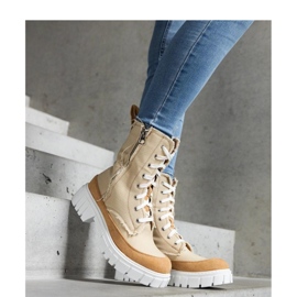 Crispiero - Solean beige-eristetyt saappaat 1