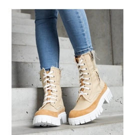 Crispiero - Solean beige-eristetyt saappaat 2