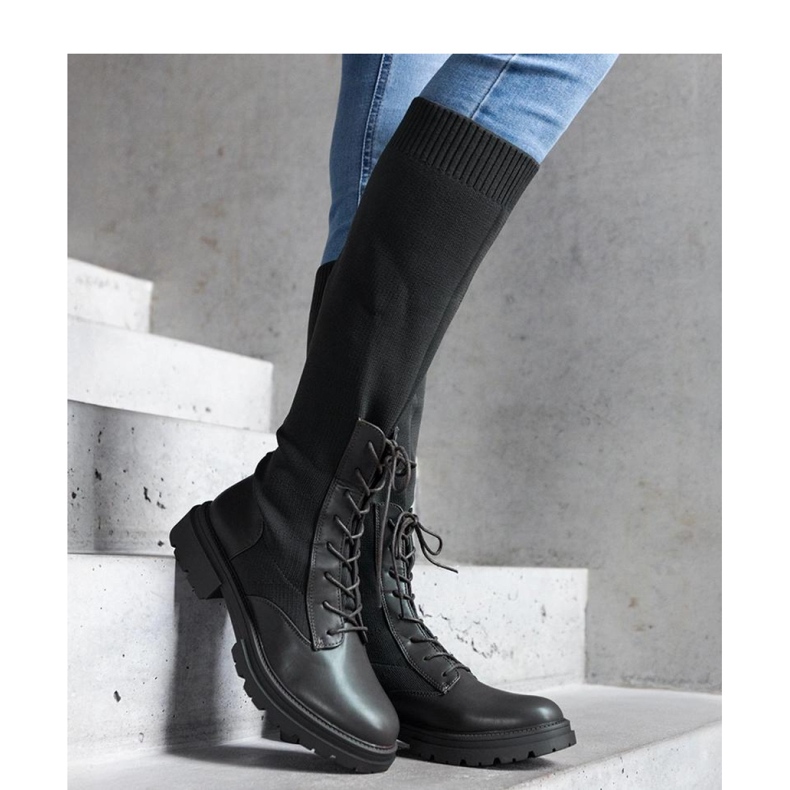 Luana - Solean vihreät slip-on saappaat joustavalla materiaalilla 1