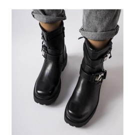 Mustat massiiviset Enricon saappaat - Solea 1