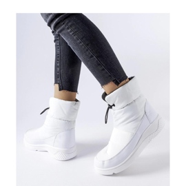 Valkoiset naisten eristetyt lumisaappaat valkoinen 1