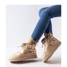 Kultaiset vetoketjulliset lumisaappaat Lee Cooper LCJ-23-44-1965L kultainen 1