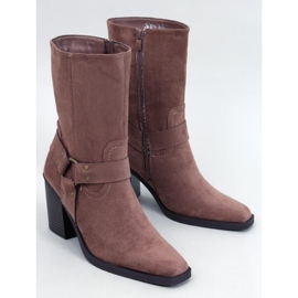 Khaki mokkanahka cowboysaappaat ruskea 1