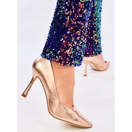 Naisten samppanjakorkokengät kultainen 1