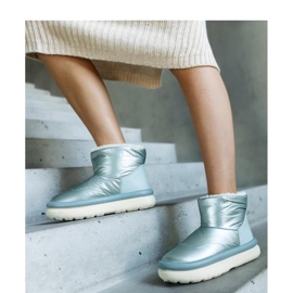 Vaaleanvihreät lämpimät lumisaappaat Cores - Solea -alustalla 1