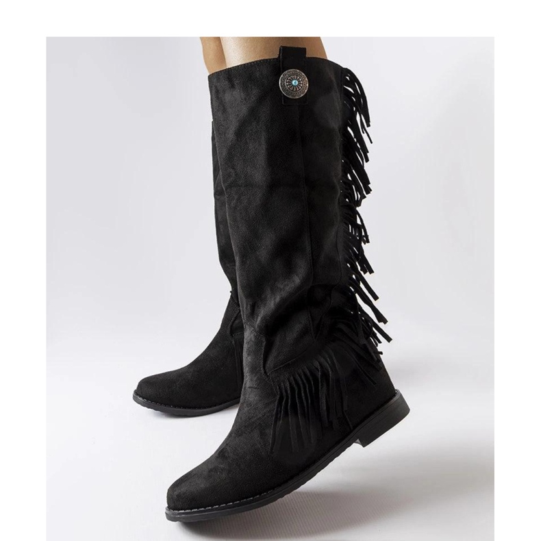 Musta Lecore - Solea-päällysteiset kiilakengät 1