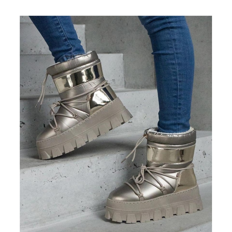 Kultaiset alustalumisaappaat maalatuilla Losta - Solea -sisäkkeillä 1