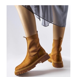 Ruskeat eco-mokkanahkasaappaat Big Star MM274541 1