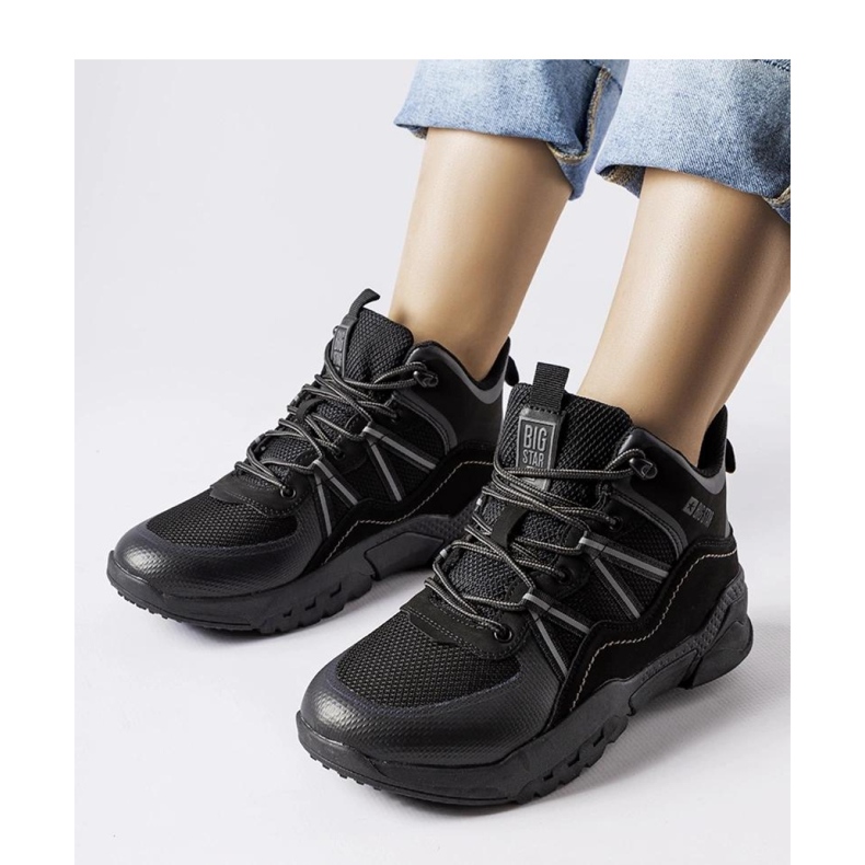 Black Big Star KK274218 saappaat musta 1